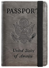 Load image into Gallery viewer, Passport Holder Cover Wallet RFID Blocking Leather Card Case Travel Document Organizer